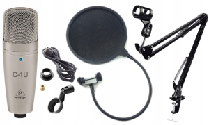 BEHRINGER C-1U USB Mikrofon pojemnościowy SET 2