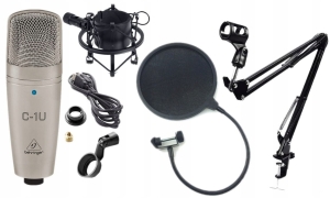 BEHRINGER C-1U USB Mikrofon pojemnościowy SET 3