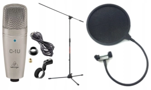 BEHRINGER C-1U USB Mikrofon pojemnościowy SET 4