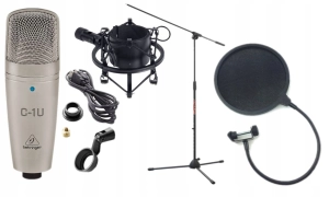 BEHRINGER C-1U USB Mikrofon pojemnościowy SET 5