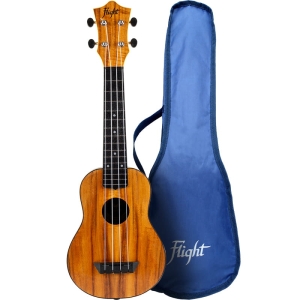 FLIGHT TUS55 ACACIA Ukulele sopranowe z pokrowcem