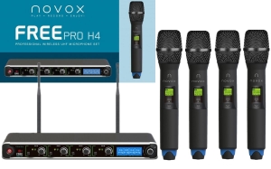NOVOX FREE PRO H4 ZESTAW POCZWÓRNY Mikrofony bezprzewodowe