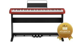 CASIO CDP-S160 RD Pianino cyfrowe czerwone 88 klawiszy komplet