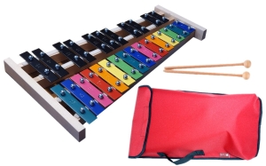 DZWONKI KOLOROWE CHROMATYCZNE 27-TONOWE MAT-MAX  + POKROWIEC CZERWONY