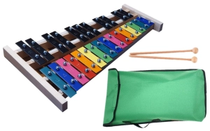 DZWONKI KOLOROWE CHROMATYCZNE 27-TONOWE MAT-MAX  + POKROWIEC ZIELONY