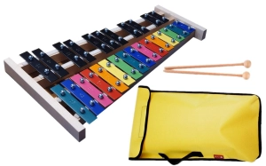 DZWONKI KOLOROWE CHROMATYCZNE 27-TONOWE MAT-MAX  + POKROWIEC ŻÓŁTY