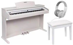 DYNATONE SLP-175 WH Pianino cyfrowe białe 88 klawiszy + ława + słuchawki