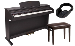 DYNATONE SLP-175 RW Pianino cyfrowe czarne 88 klawiszy + ława+ słuchawki
