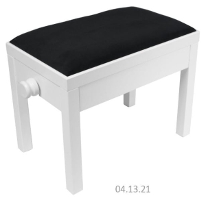 ŁAWA DO PIANINA SONATA 04.13.21 BIAŁA MATOWA