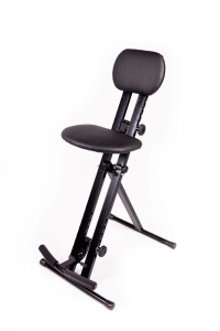 TIETZ & TIETZ KRZESŁO T-6BK Hoker krzesło stołek dla gitarzysty klawiszowca czarne