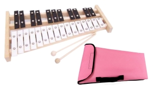 DZWONKI CHROMATYCZNE 27-TONOWE MAT-MAX  + POKROWIEC RÓŻOWY