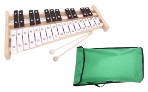 DZWONKI CHROMATYCZNE 27-TONOWE MAT-MAX  + POKROWIEC ZIELONY