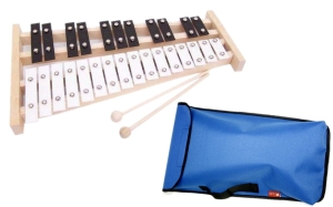 DZWONKI CHROMATYCZNE 27-TONOWE MAT-MAX  + POKROWIEC NIEBIESKI