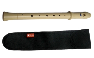 FLET SZKOLNY PROSTY MUZA PLASTIKOWY SOPRANOWY+POKROWIEC CZARNY