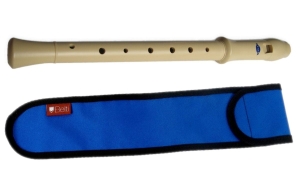 FLET SZKOLNY PROSTY MUZA PLASTIKOWY SOPRANOWY+POKROWIEC NIEBIESKI