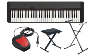 CASIO CT-S1 61 BK + SET 03 Pianino cyfrowe czarne 61 klawiszy