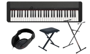 CASIO CT-S1 61 BK + SET 07 Pianino cyfrowe czarne 61 klawiszy