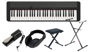 CASIO CT-S1 61 BK + SET 07B  Pianino cyfrowe czarne 61 klawiszy