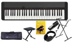 CASIO CT-S1 61 BK + SET 21 Pianino cyfrowe czarne 61 klawiszy