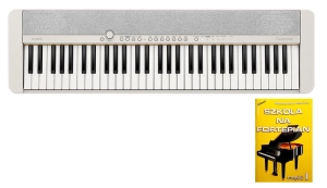 CASIO CT-S1 61 WE Pianino cyfrowe białe 61 klawiszy + szkoła