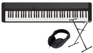CASIO CT-S1 76 BK + SET02 Pianino cyfrowe czarne 76 klawiszy