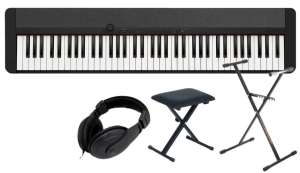 CASIO CT-S1 76 BK + SET07 Pianino cyfrowe czarne 76 klawiszy