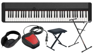 CASIO CT-S1 76 BK + SET07A Pianino cyfrowe czarne 76 klawiszy