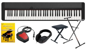 CASIO CT-S1 76 BK + SET16 Pianino cyfrowe czarne 76 klawiszy