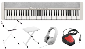 CASIO CT-S1 76 WE + SET07A Pianino cyfrowe białe 76 klawiszy