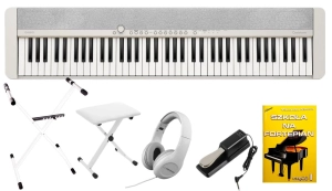 CASIO CT-S1 76 WE + SET17 Pianino cyfrowe białe 76 klawiszy