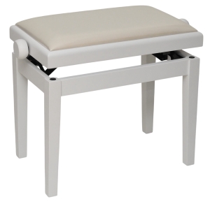 AMBRA PB4A ŁAWA DO PIANINA Biała matowa