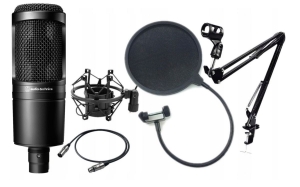 AUDIO-TECHNICA AT2020 Mikrofon pojemnościowy SET 1