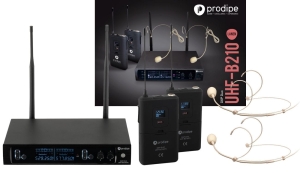 PRODIPE B210 DUO DSP UHF F5  Mikrofony bezprzewodowe nagłowne