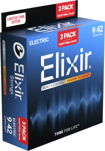 ELIXIR NANOWEB SUPER LIGHT 9-42 3-PACK