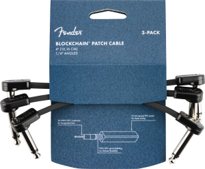 FENDER BLOCKCHAIN JACK-JACK 10 CM Kabel łączeniowy zestaw 3 sztuk
