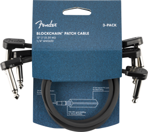 FENDER BLOCKCHAIN JACK-JACK 30 CM Kabel łączeniowy zestaw 3 sztuk