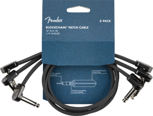 FENDER BLOCKCHAIN JACK-JACK 41 CM Kabel łączeniowy zestaw 3 sztuk