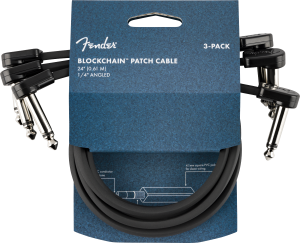 FENDER BLOCKCHAIN JACK-JACK 61 CM Kabel łączeniowy zestaw 3 sztuk