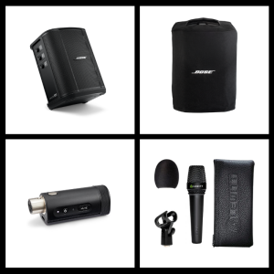 BOSE S1 PRO+ TRANSMITER XLR + MIKROFON LEWITT MTP 5 + POKROWIEC Zestaw 