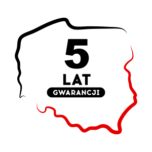 Kupuj w polskich sklepach muzycznych - ikona - 5 lat gwarancji kontur polski czarno-czerwone.png