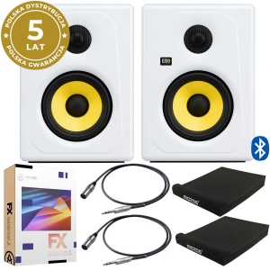 KRK KREATE 5 WHITE SET 2 Zestaw aktywnych monitorów odsłuchowych 5" PROMO