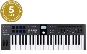 ARTURIA KEYLAB ESSENTIAL 49 MK3 BLACK Klawiatura sterująca USB 