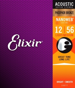 ELIXIR NANOWEB PHOSPHOR BRONZE LIGHT-MEDIUM 12-56